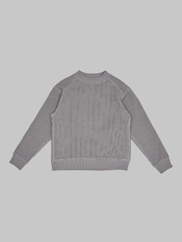 Men's Sweaters with Mock-Neck DesignsJackman Waffle Midneck Sweater Iron Grey