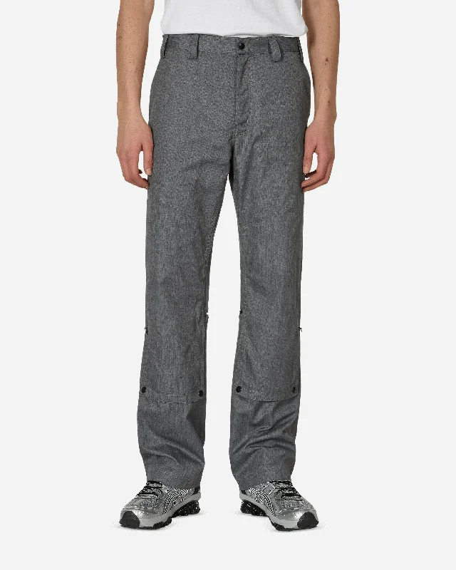 Elegant Straight-Leg Men's JeansTonino Utility Trousers Grey Melange