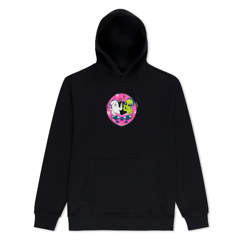 Men's Hoodies with Contrast Fabric PanelsLove Is Ripndip Hoodie (Black)