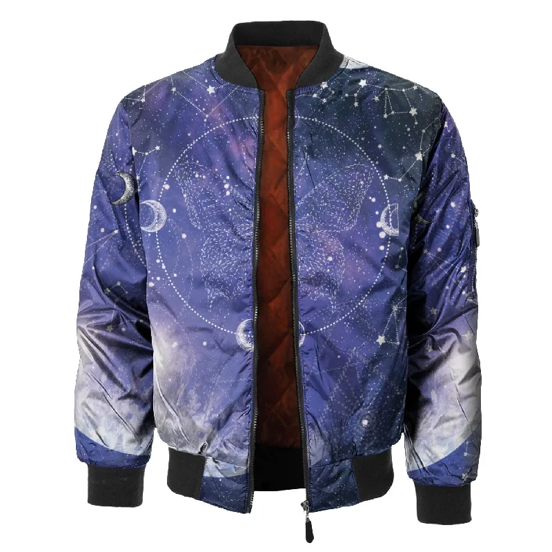 Men's Coats with LiningMariposa Stars Bomber Jacket