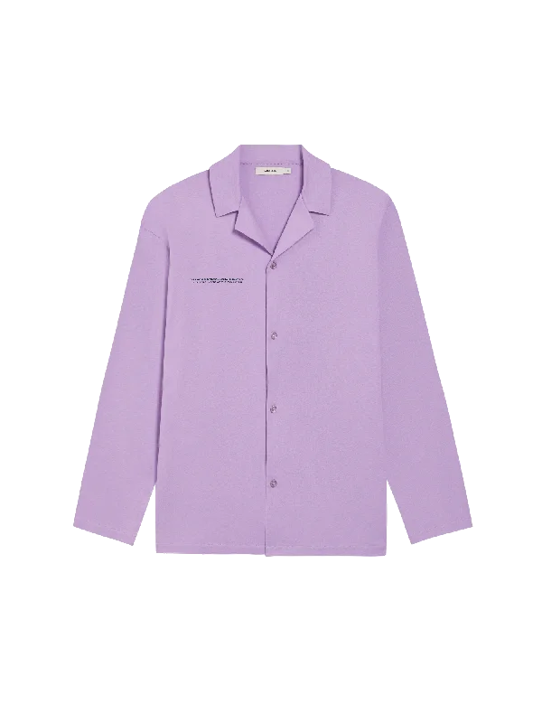 Men's Coats with Water-Repellent FabricMens Organic Cotton Pajama Shirt—orchid purple