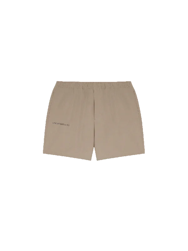 Men's Coats for LayeringMens Archive Cotton Poplin Elasticated Shorts—taupe