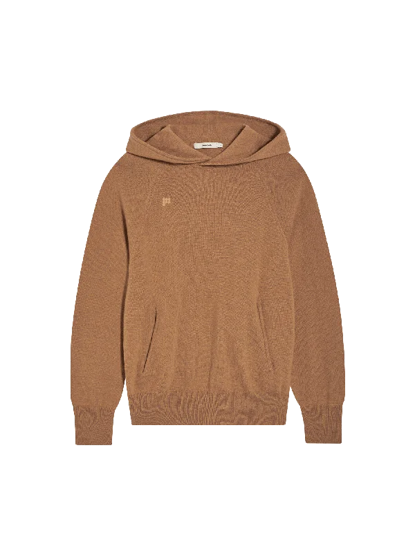 Men's Coats with ZippersMens Recycled Cashmere Hoodie—camel