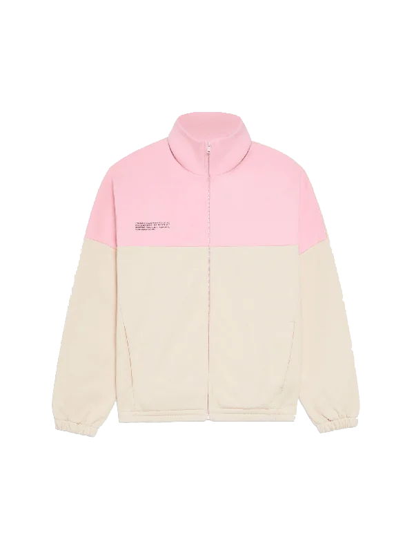 Men's Coats for TravelMens Archive Recycled Cotton Color Block Jacket—sakura pink