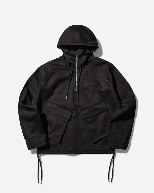 Men's Coats with Adjustable HemsMen's Travis Scott Half-Zip Jacket Black