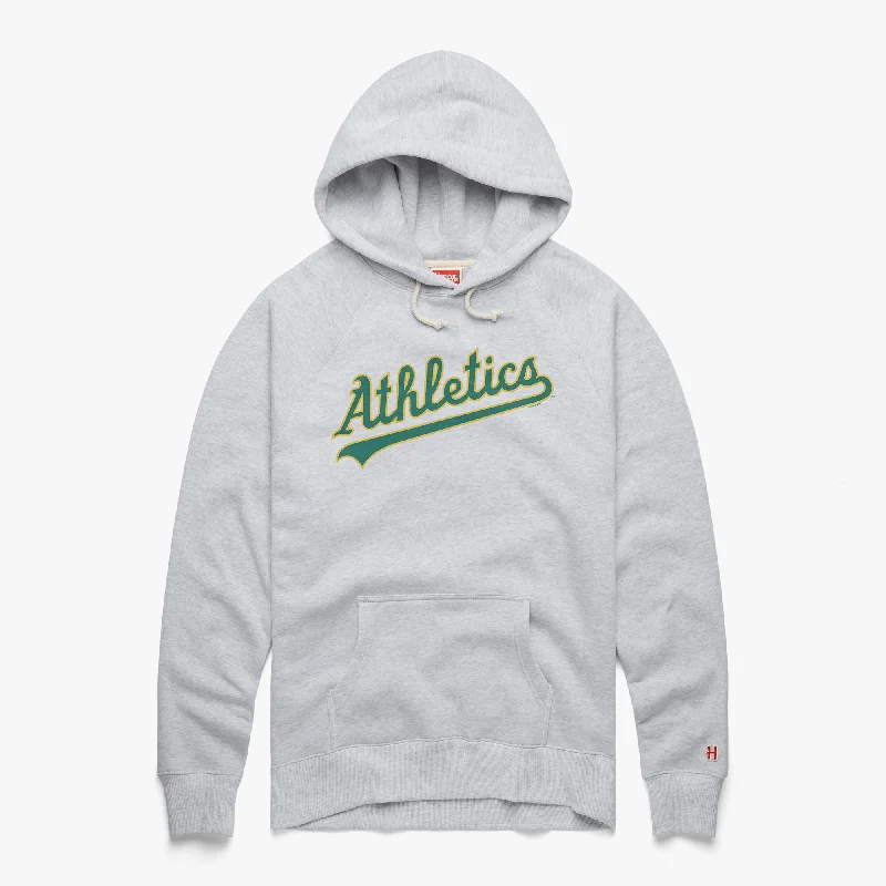 Men's Hoodies with Slim FitsOakland Athletics Jersey Logo Hoodie