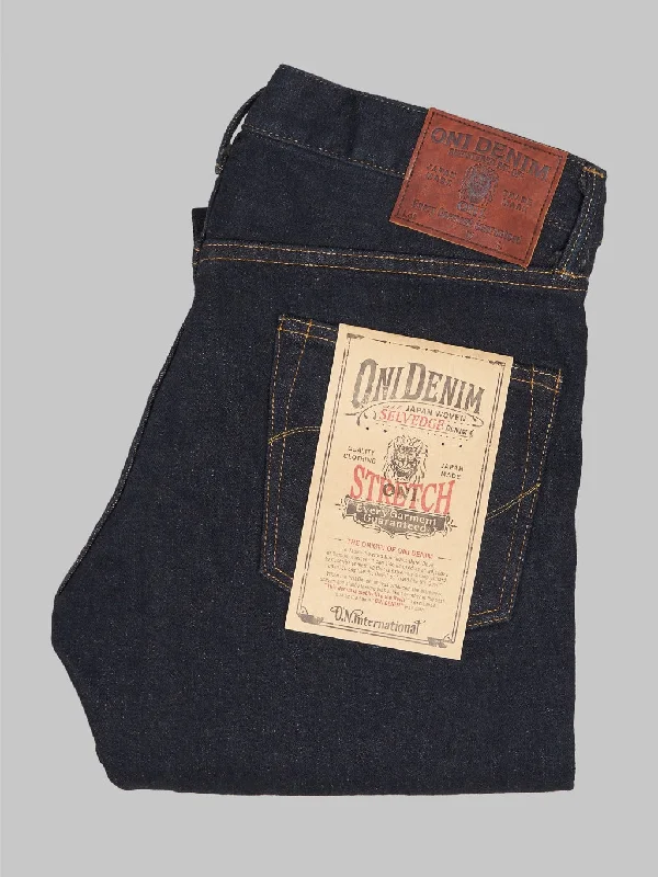 Men's Jeans for Everyday WearONI Denim 122S-MOCA "Mocha Weft" 15oz Stretch Relax Tapered Jeans