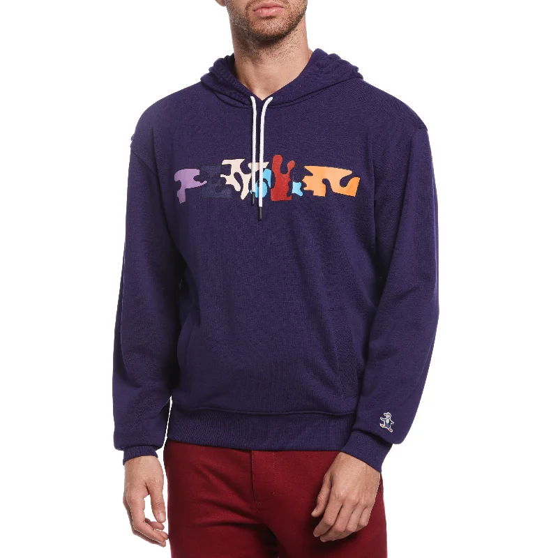 Men's Sweaters with EmbellishmentsJethro Haynes Logo Hooded Sweater