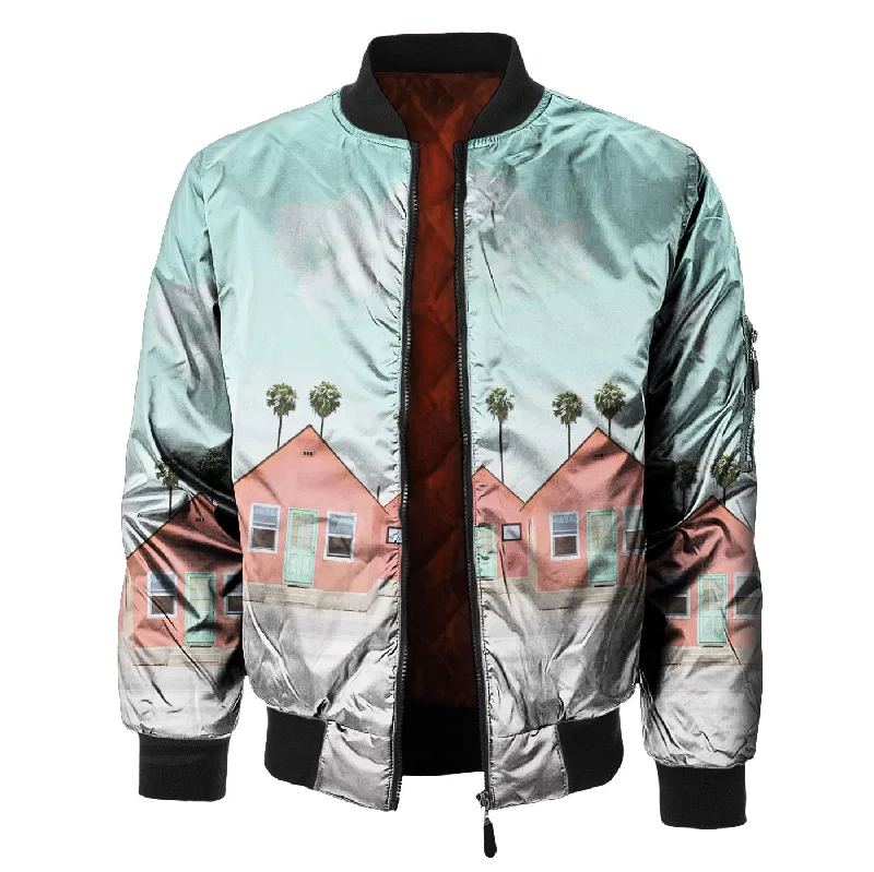 Men's Coats for Cold WeatherPASTEL ST. Bomber Jacket