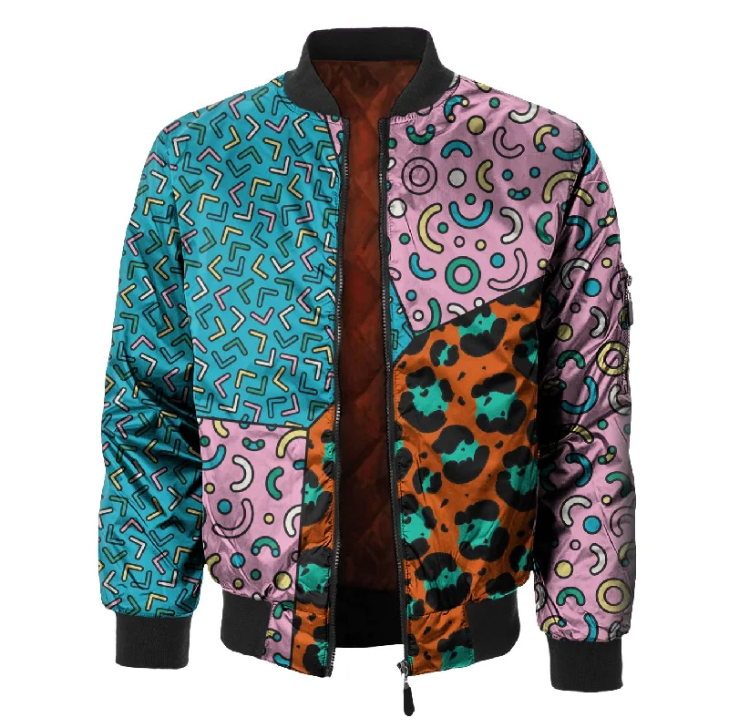 Men's Coats for BikingPatterns Bomber Jacket