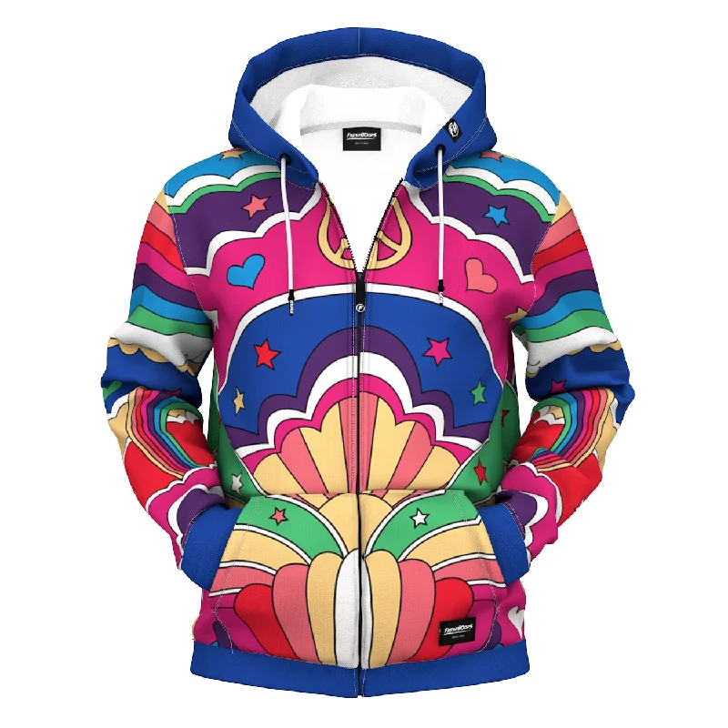 Men's Hoodies for Everyday WearPeace N' Love Zip Up Hoodie