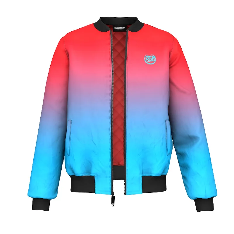 Men's Coats for Outdoor ActivitiesRed Blue Bomber Jacket