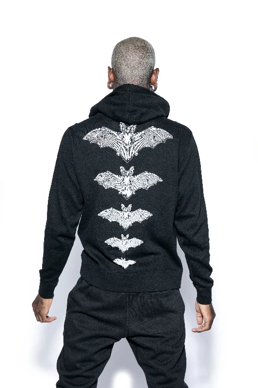 Men's Sweaters with Set-In SleevesRelease The Bats - Hooded Pullover Sweater