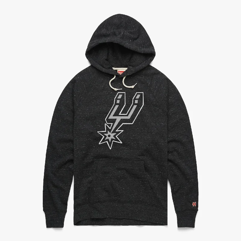 Men's Hoodies with Reinforced CuffsSan Antonio Spurs Logo Hoodie