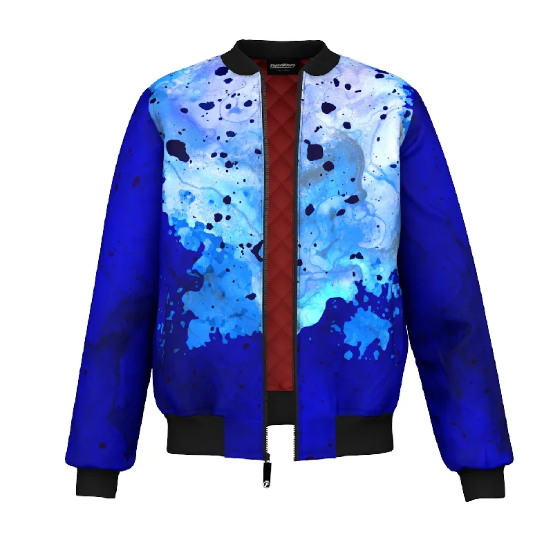 Functional Men's Ski JacketsStained Moon Bomber Jacket