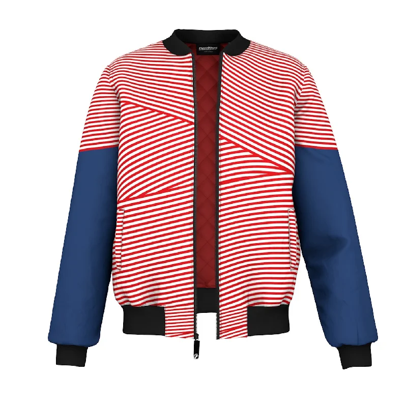 Men's Coats for SnowboardingStripes And Stars Bomber Jacket