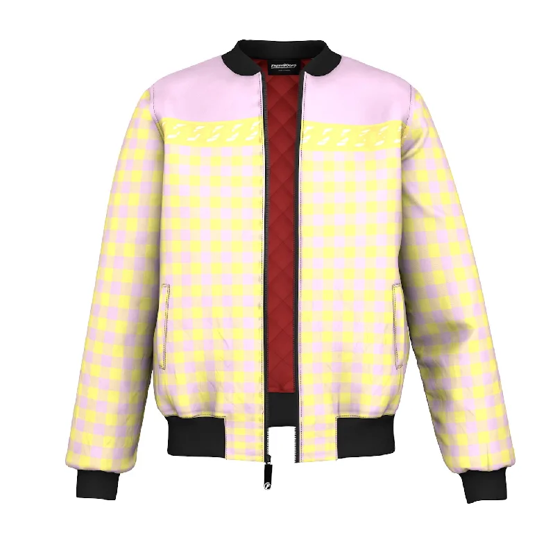 Men's Coats with Patchwork DesignsSweet Dreams Bomber Jacket