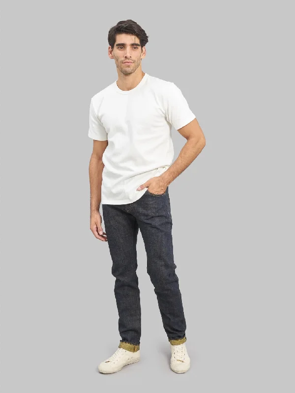 Men's Jeans with Fashionable RipsTanuki "Soga" 15oz High Tapered Jeans