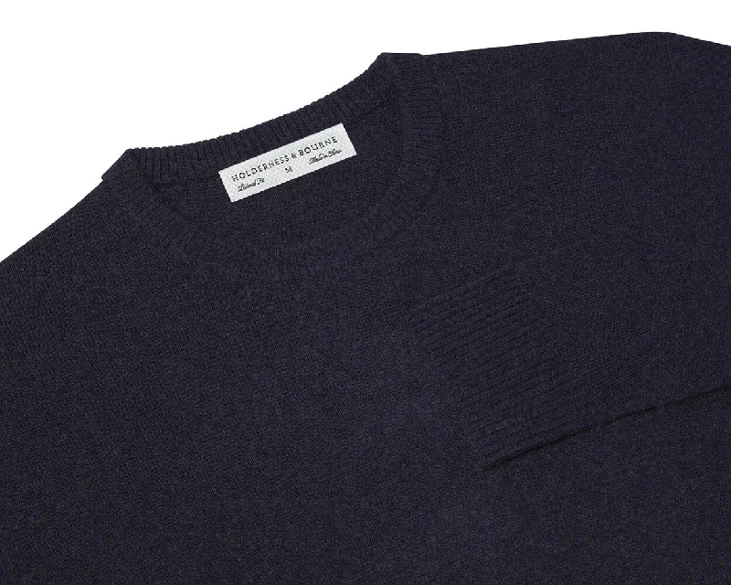 Men's Sweaters with Appliqué DetailsThe Sargent Sweater: Navy