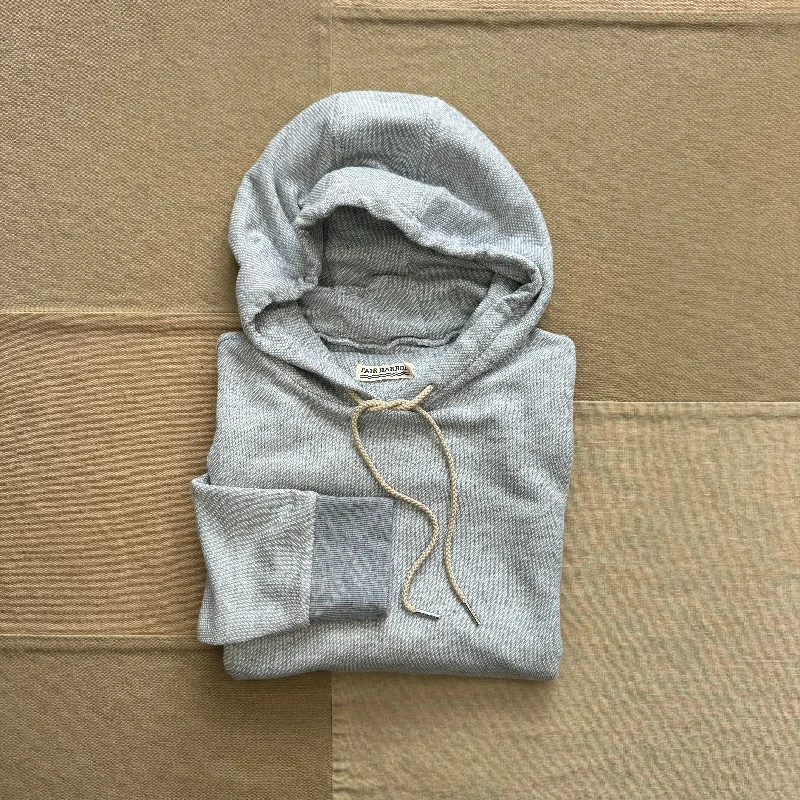 Men's Hoodies with Reinforced HemsThe Tailwind Hoodie, Heather Grey Twill