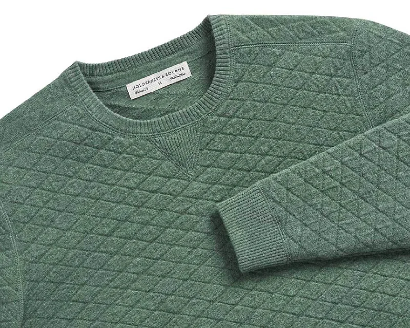 Men's Sweaters with Set-In SleevesThe Ward Sweater: Heathered Dark Sage