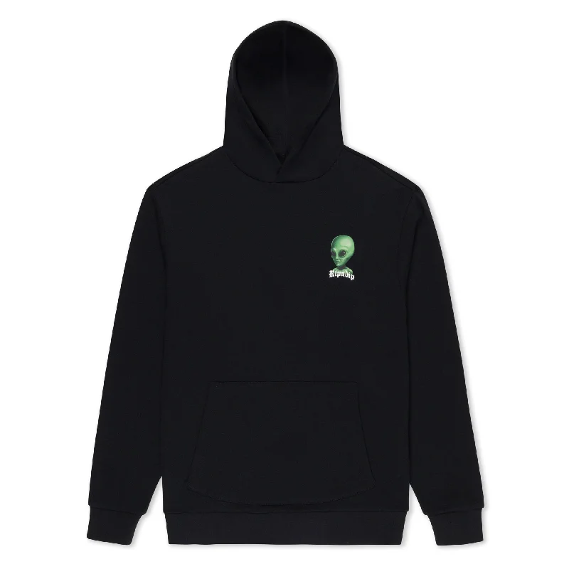 Men's Hoodies with Zipper DetailsWe Come In Peace Hoodie (Black)