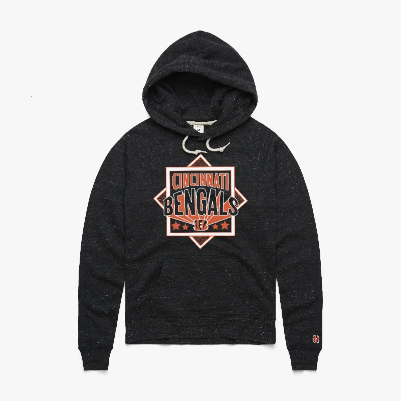 Comfortable Men's Fleece HoodiesWomen's Cincinnati Bengals Stars Hoodie