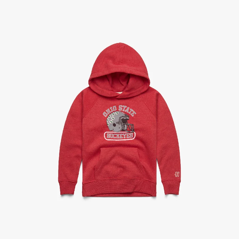 Durable Men's Canvas HoodiesYouth Ohio State Buckeyes Helmet Hoodie