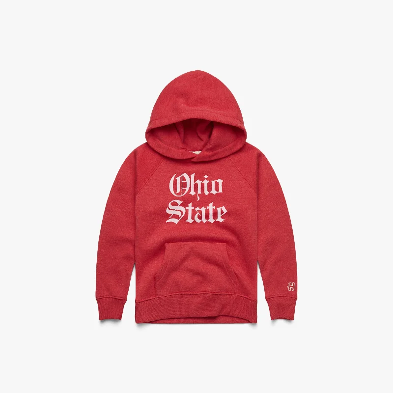 Men's Hoodies with Hidden ZippersYouth Ohio State Olde English Hoodie