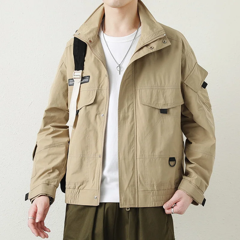 Men's Coats with Contrast Stitching#D240-JK5011# 潮品休閒外套