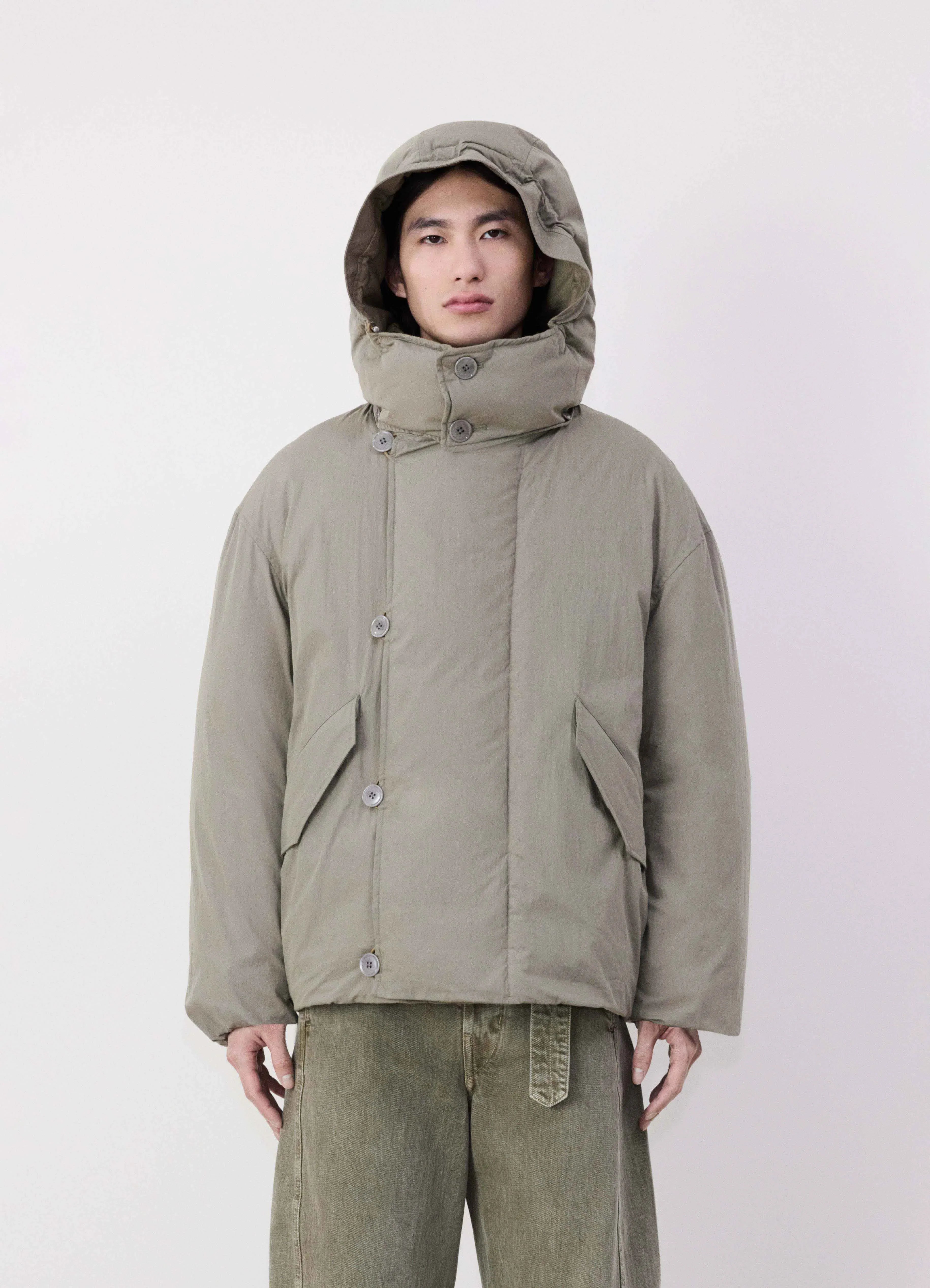 Men's Coats for Formal EventsHOODED PUFFER BLOUSON