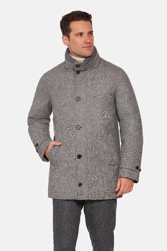 Men's Coats for Skinny MenCity Active Parka, Light Grey