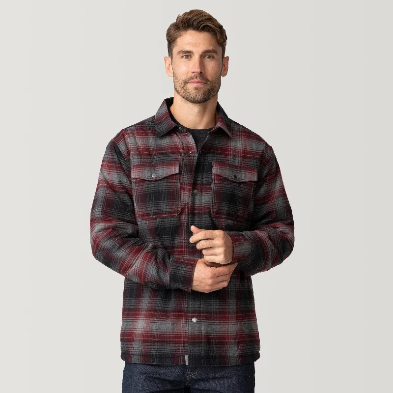 Men's Coats with Snap ButtonsMen's Flannel Workwear Shirt