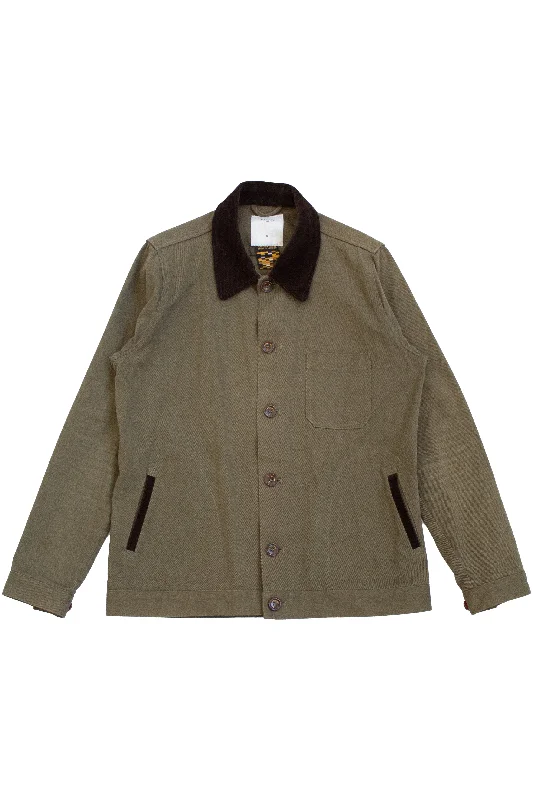 Men's Coats with Velcro ClosuresPercival - Button Up Jacket