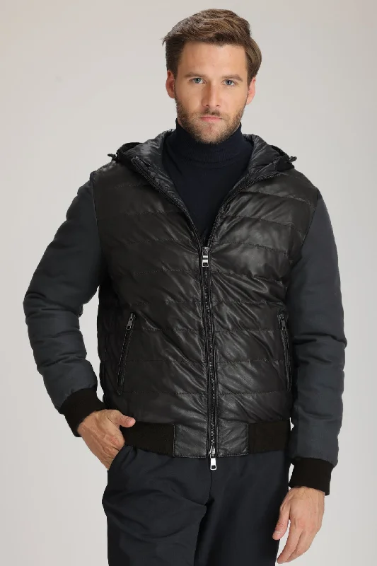 Men's Coats with Snap ButtonsLEIGHTON