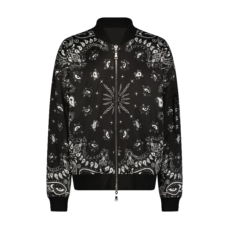 Stylish Men's Biker JacketsREVERSIBLE PAISLEY BOMBER