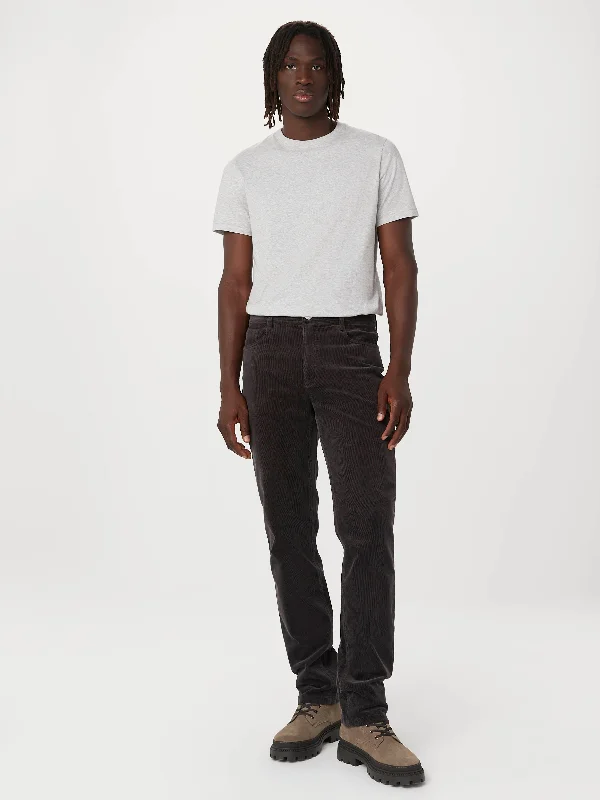 Men's Pants with Zippered PocketsThe Brunswick Corduroy Pant in Washed Black