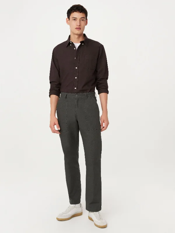 Men's Pants with Turn-Up CuffsThe Joey Fatigue Pant in Dark Grey