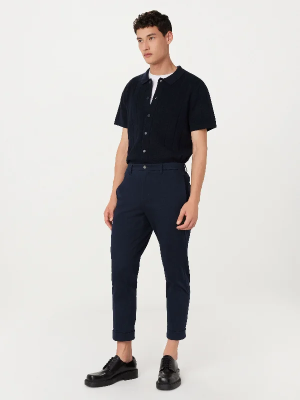 Men's Bootcut Jeans for a Flattering ShapeThe Colin Tapered Flex Pant in Deep Blue