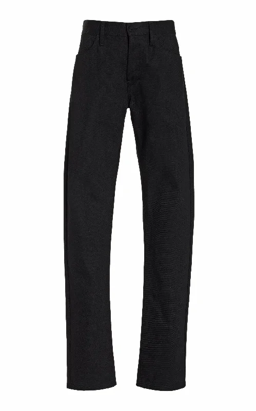 Men's Pants with Contrast StitchingAnthony Five Pocket Pant in Black Organic Denim