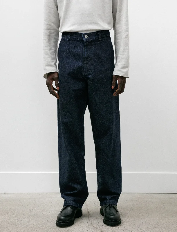 Men's Tailored Pants for a Sharp Appearance5 Pocket Denim  Indigo Washed