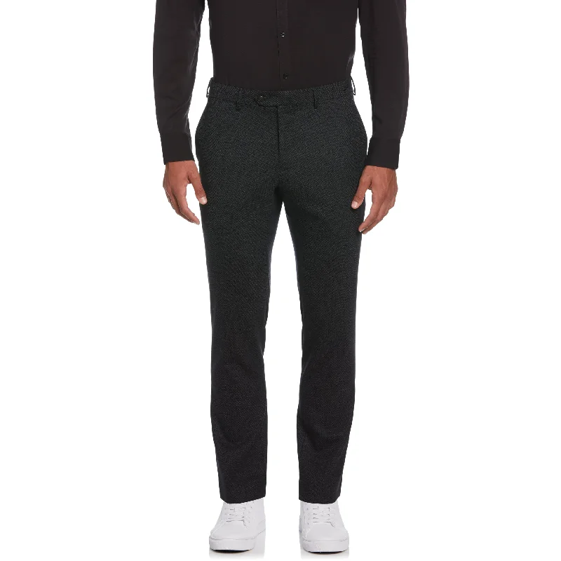 Men's Pants with Antimicrobial TreatmentCharcoal Birdseye Suit Separate Pant