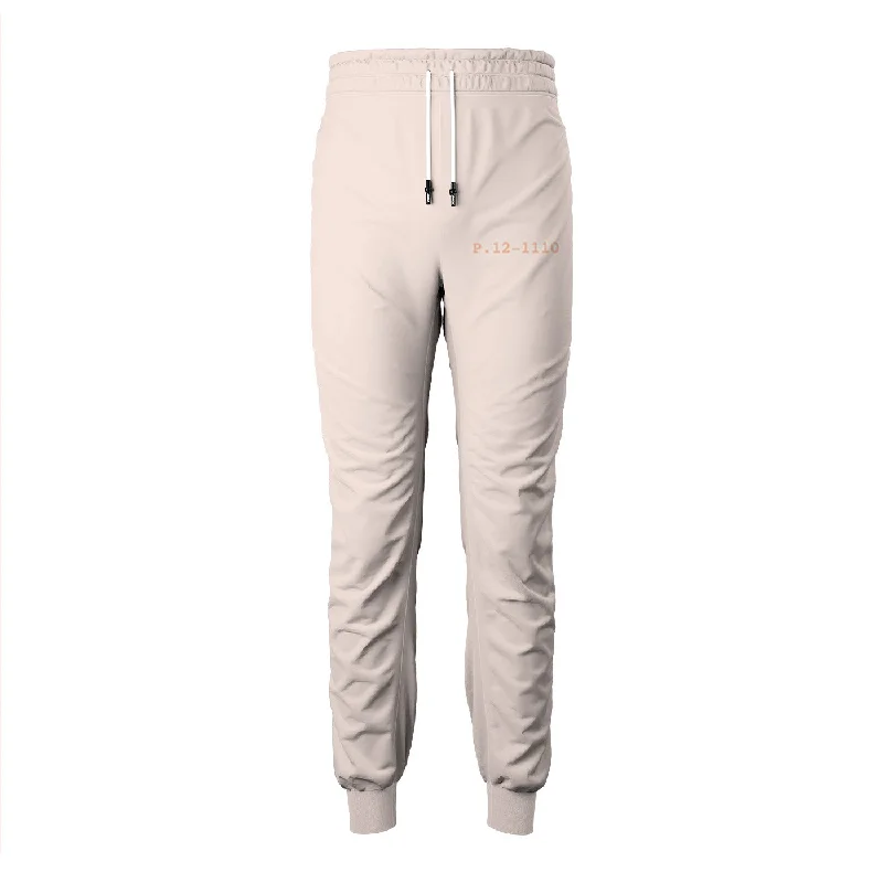 Men's Pants with Hidden ButtonsCreme De Peche Sweatpants