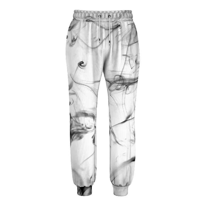 Men's Patterned Pants with Geometric DesignsDark Smoke Sweatpants