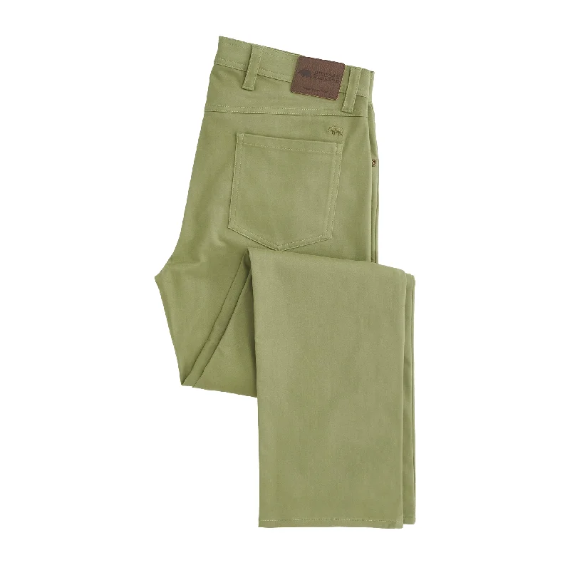 Men's Pants with Zippered PocketsClassic Five Pocket Pant Oil Green