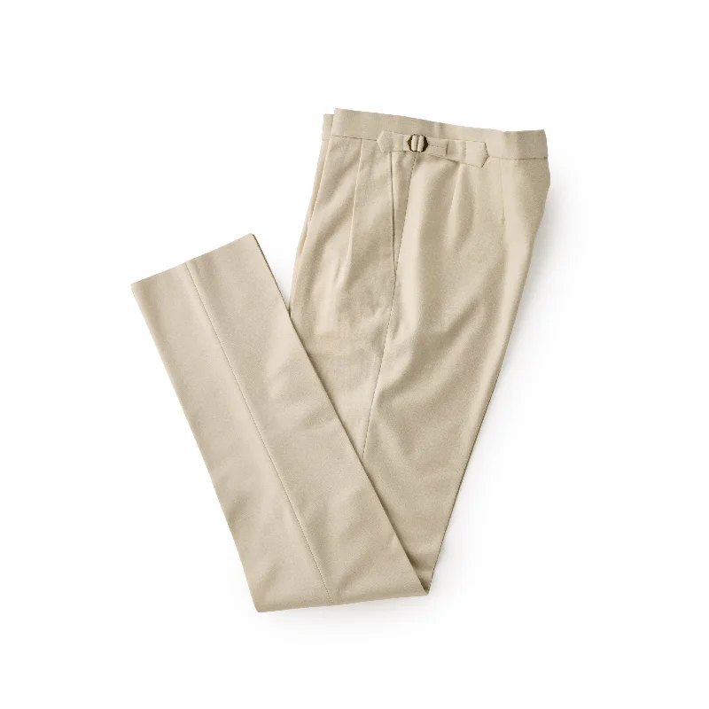 Men's Pants with Welt PocketsFox Flannels Ecru Trousers