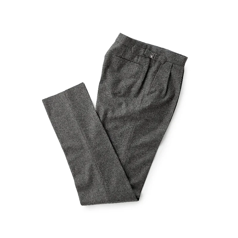 Men's Zippered Pants for SecurityFox Flannels Mid-Grey Trousers