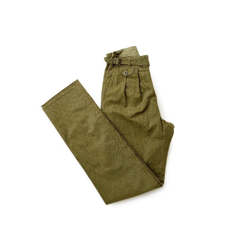 Men's Relaxed-Fit Pants for ComfortKenneth Field Olive Herringbone Gurkha III Trousers