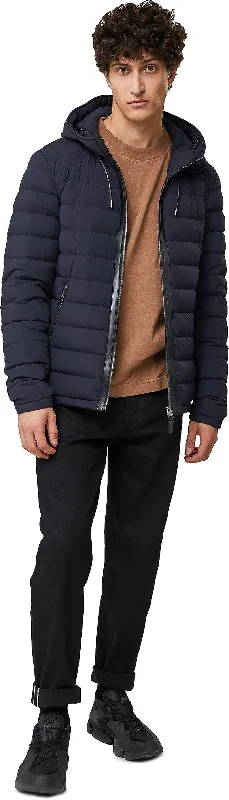 Comfortable Men's ParkasMike Light Down Jacket with Hood - Men's|-|Manteau Mike en duvet léger à capuche - Homme