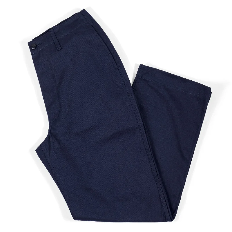 Men's Pants with Moisture-Wicking PropertiesNigel Cabourn Navy Chino Pants